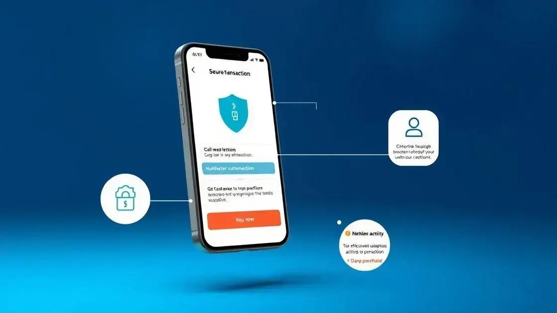Increased security measures for transactions