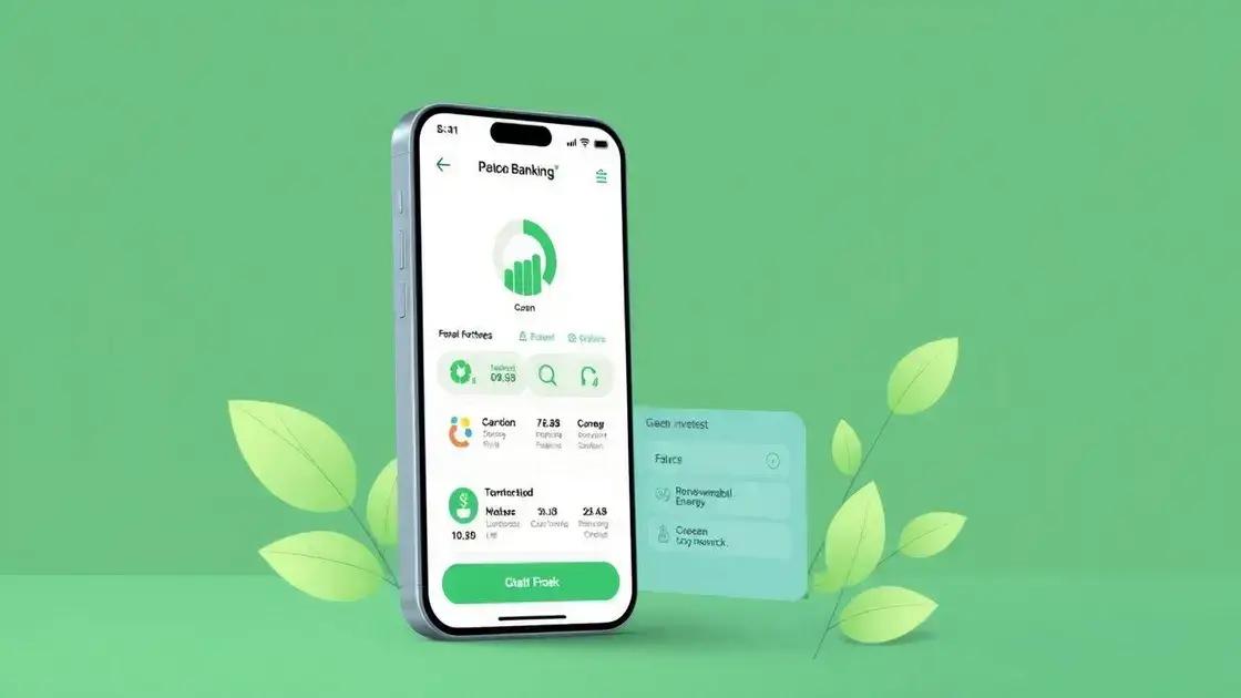 Sustainable banking features and eco-initiatives