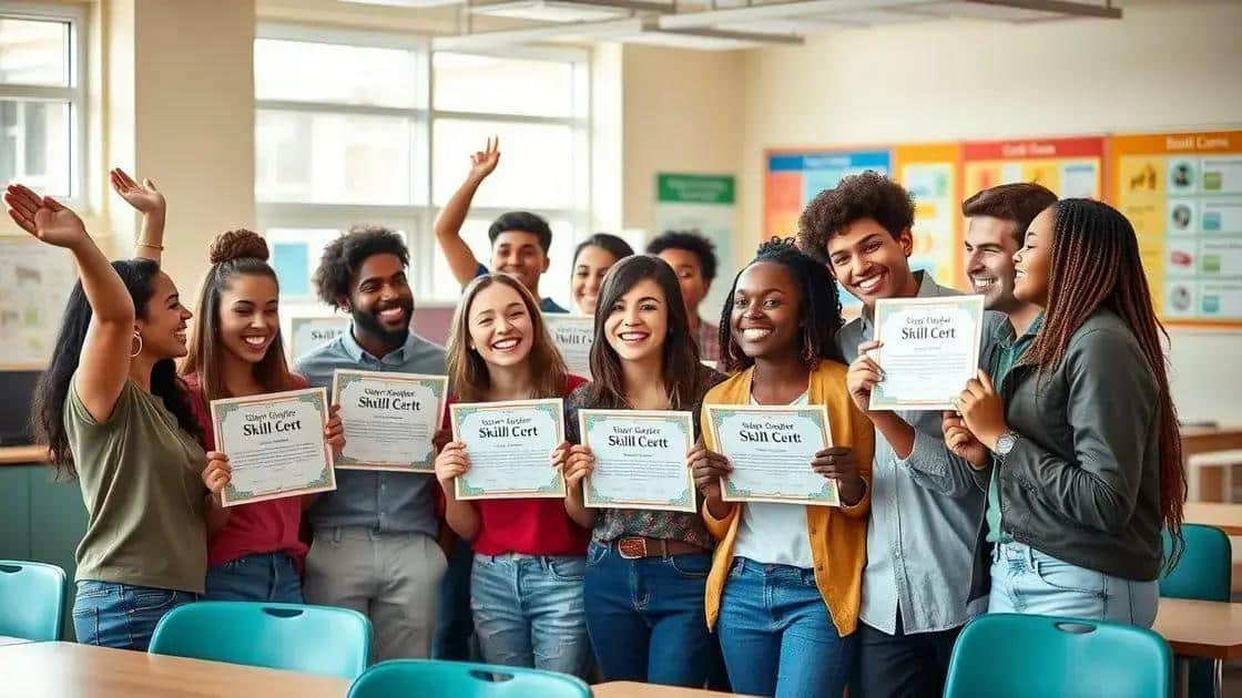 The benefits of skill certifications for students