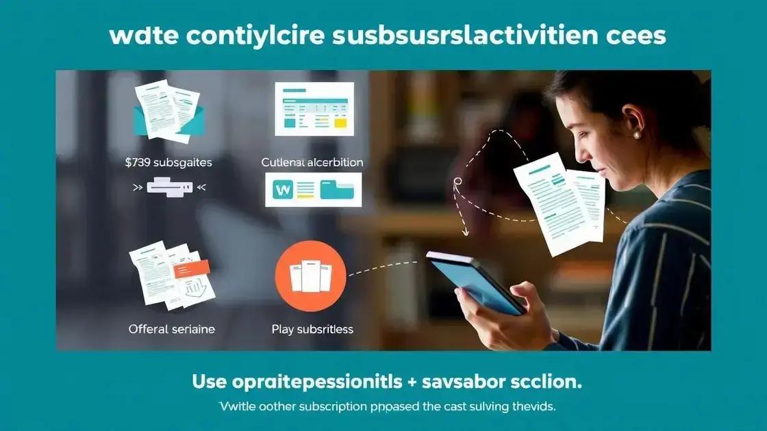 Strategies to optimize subscription expenses