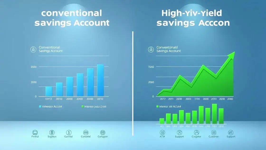 Comparing traditional and high-yield savings rates